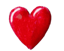 Gif animé coeur rouge